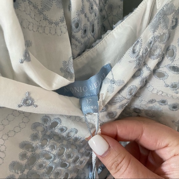 New Born on Fifth Antonio Melani Constance Eyelet Bow Top - Picture 5 of 8